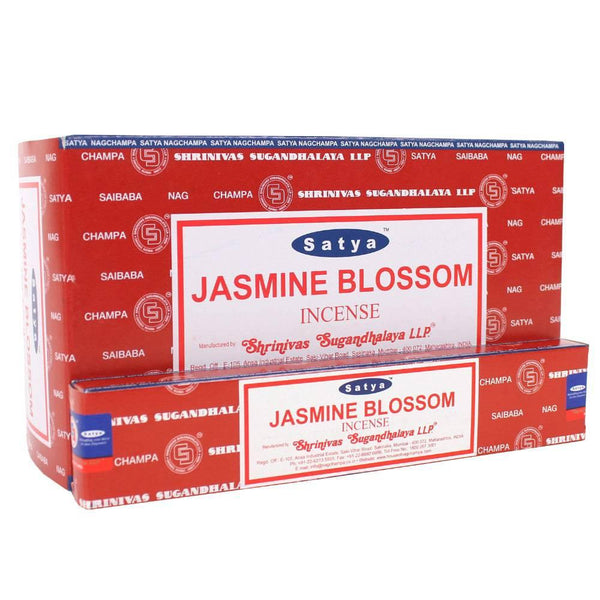 12 Packs of Jasmine Blossom Incense Sticks by Satya - Home Decor Emporium