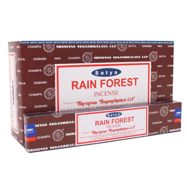 12 Packs of Rainforest Incense Sticks by Satya - Home Decor Emporium