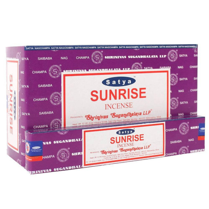 12 Packs of Sunrise Incense Sticks by Satya - Home Decor Emporium