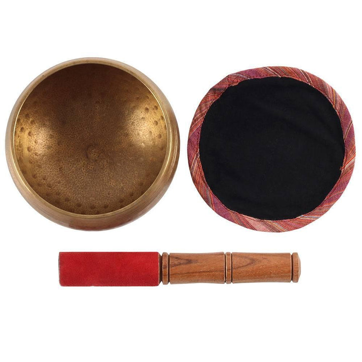 12cm Beaten Brass Singing Bowl - Home Decor Emporium