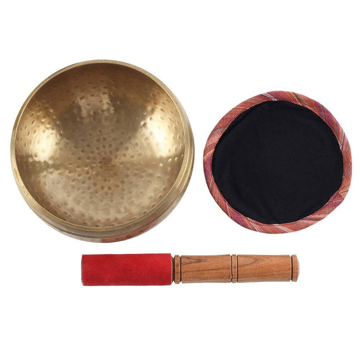 15cm Beaten Brass Singing Bowl - Home Decor Emporium