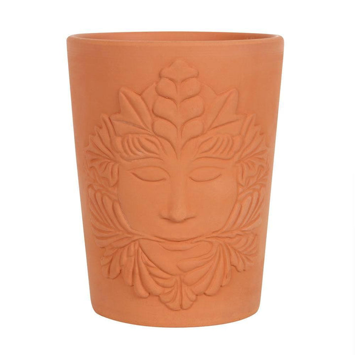 16cm Green Goddess Terracotta Plant Pot - Home Decor Emporium