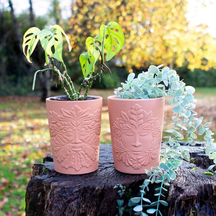 16cm Green Goddess Terracotta Plant Pot - Home Decor Emporium