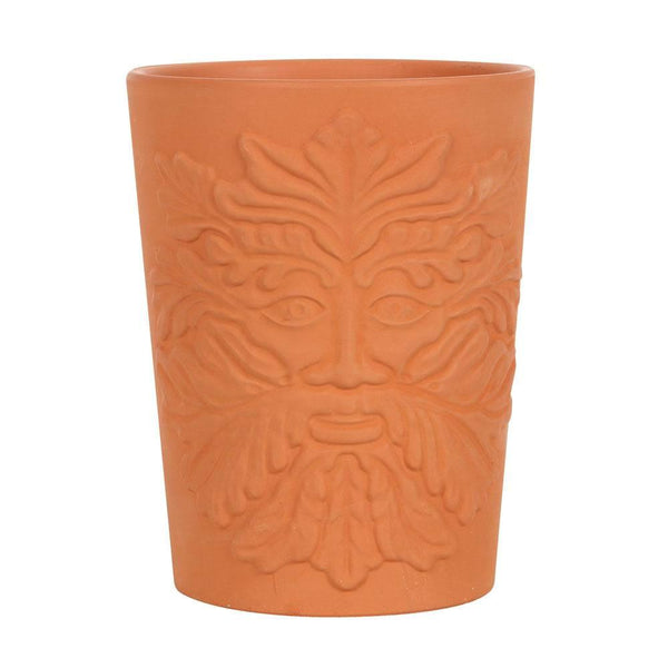 16cm Green Man Terracotta Plant Pot - Home Decor Emporium