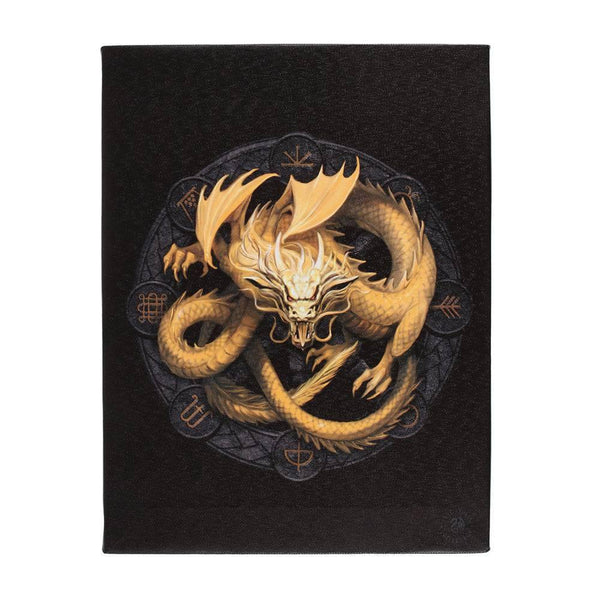 19x25cm Imbolc Dragon Canvas Plaque by Anne Stokes - Home Decor Emporium