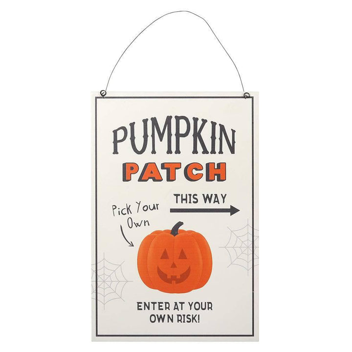 30cm Pumpkin Patch Hanging Sign - Home Decor Emporium