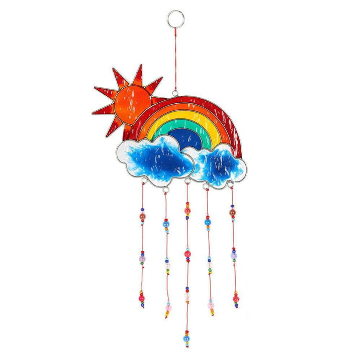 35cm Sun and Rainbow Suncatcher - Home Decor Emporium