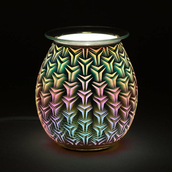 3D Geometric Stylish and Colourful Light Up Electric Oil Burner - Home Decor Emporium