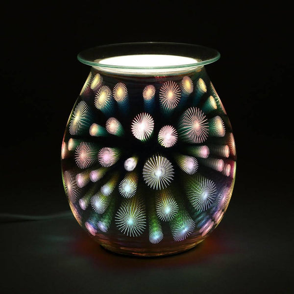 3D Starburst Light Up Electric Oil Burner - Home Decor Emporium