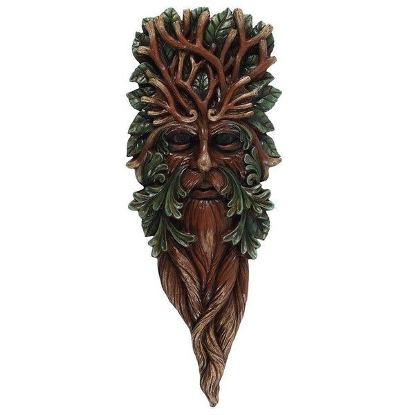 42x15cm Green Man Wall Plaque - Home Decor Emporium