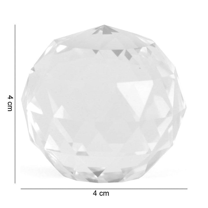 4cm Clear Crystal - Home Decor Emporium