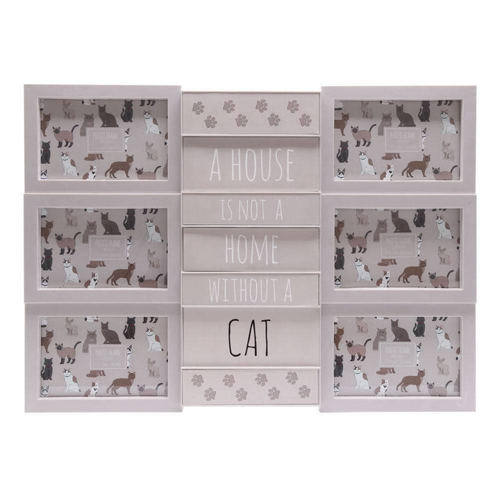 50cm Cat Multi Photo Frame - Home Decor Emporium