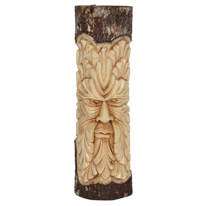 50cm Green Man Wood Carving - Home Decor Emporium