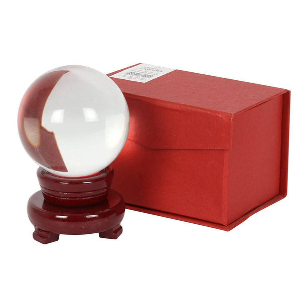 8cm Crystal Ball with Stand - Home Decor Emporium