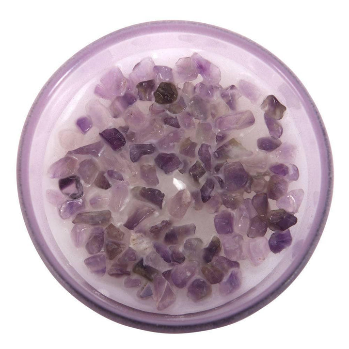 Abundance French Lavender Crystal Chip Candle - Home Decor Emporium