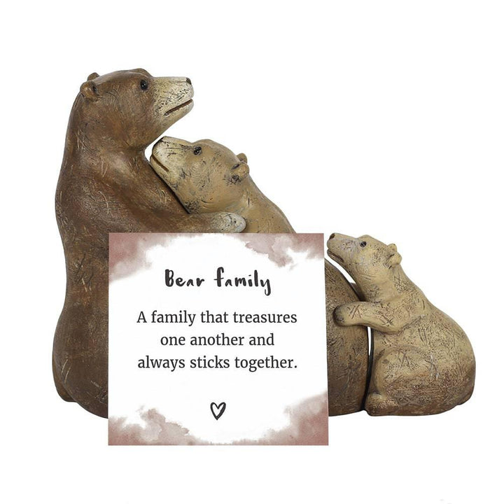 Adorable Bear Family Ornament with Sentimental Message - Home Decor Emporium