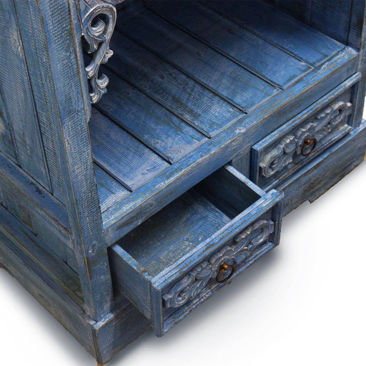 Albasia Bathroom Cabinet - Bluewash - Home Decor Emporium