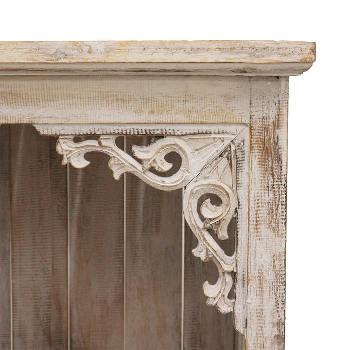 Albasia Bathroom Cabinet - Whitewash - Home Decor Emporium