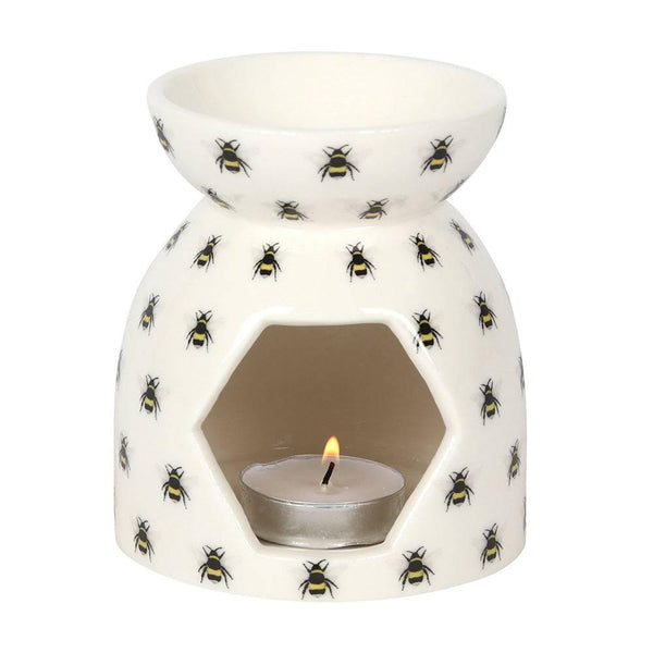 All Over Bee Print Oil Burner - Home Decor Emporium