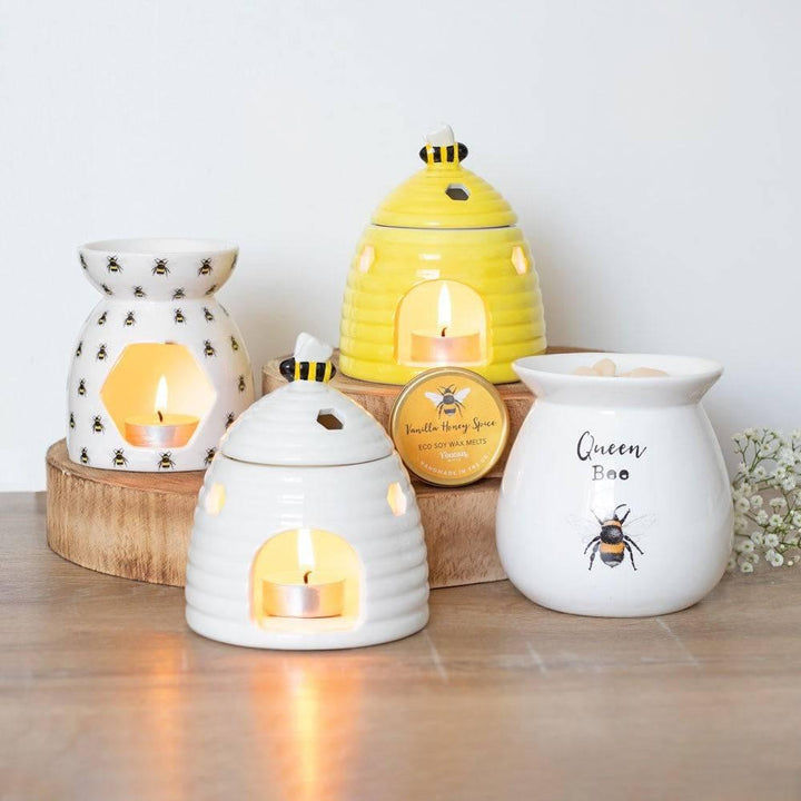 All Over Bee Print Oil Burner - Home Decor Emporium