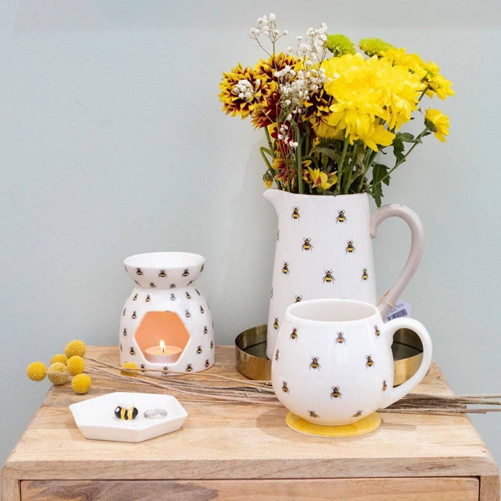 All Over Bee Print Oil Burner - Home Decor Emporium