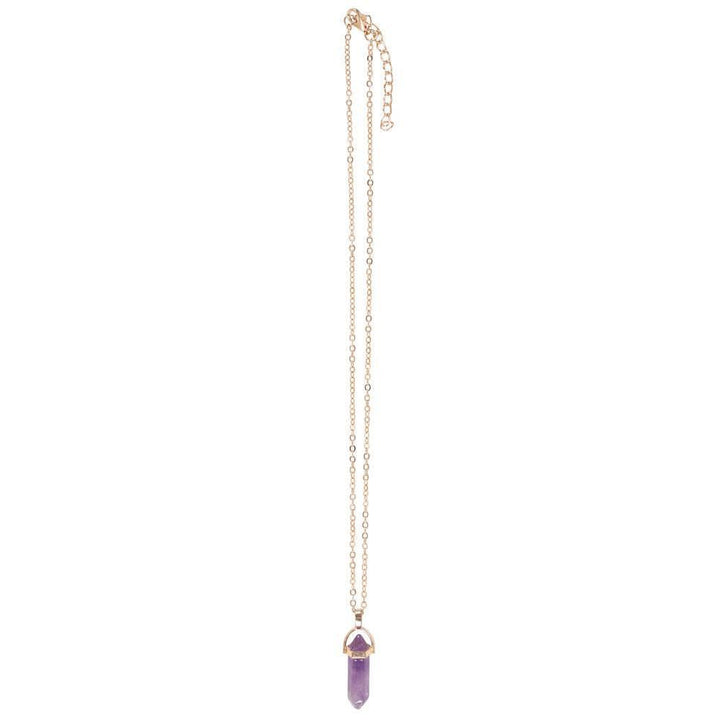 Amethyst Crystal Necklace Card - Home Decor Emporium