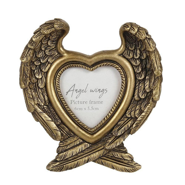 Antique Gold Angel Wing Photo Frame - Home Decor Emporium