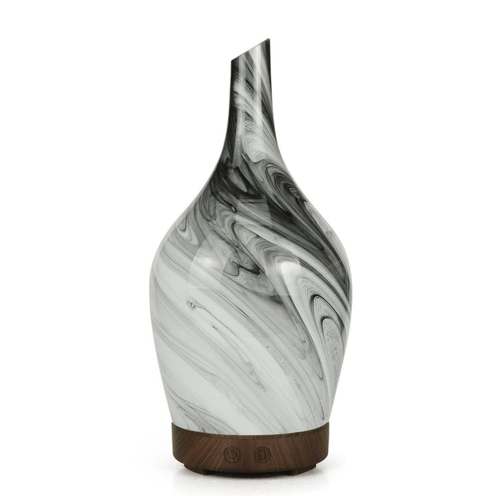 Aroma Atomiser - Glass Abstract Grey USB - Home Decor Emporium