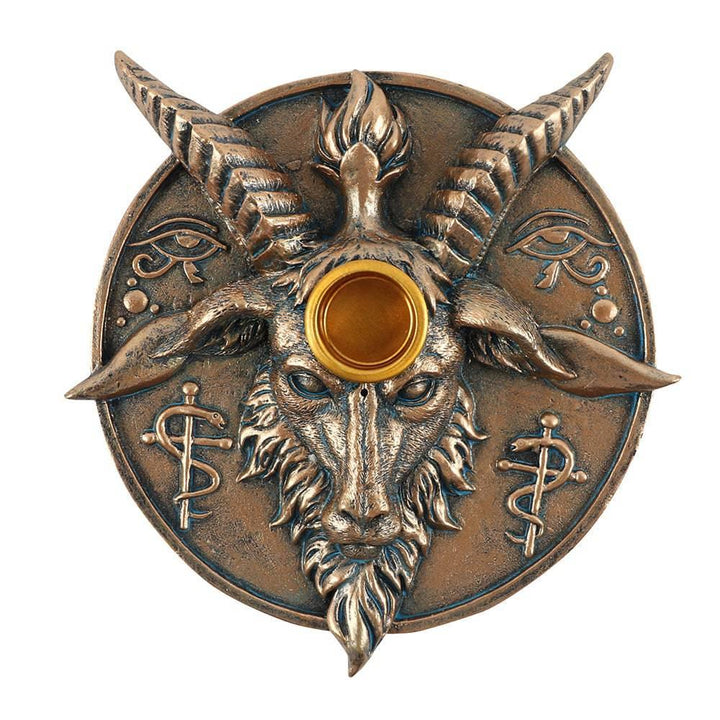 Baphomet Head Incense and Candle Holder - Home Decor Emporium