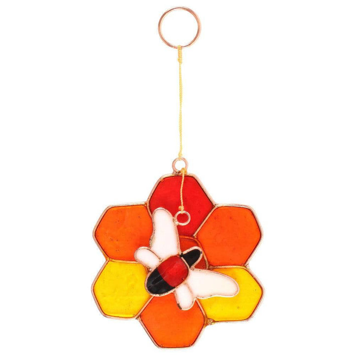 Bee and Honeycomb Suncatcher - Home Decor Emporium