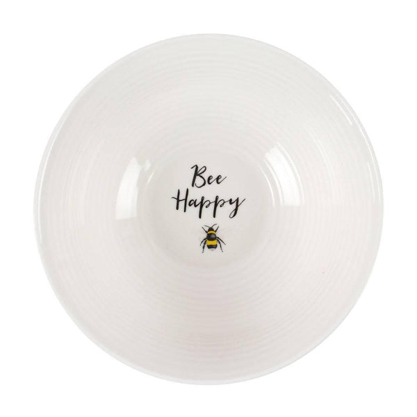 Bee Happy Ceramic Bowl - Home Decor Emporium