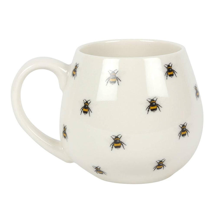 Bee Print Rounded Mug - Home Decor Emporium