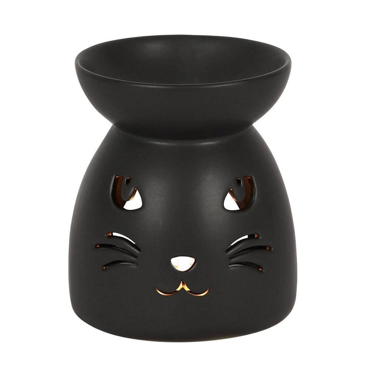 Black Cat Cut Out Oil Burner - Home Decor Emporium