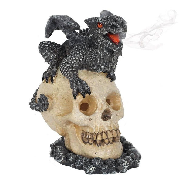 Black Dragon Incense Cone Burner by Anne Stokes - Home Decor Emporium