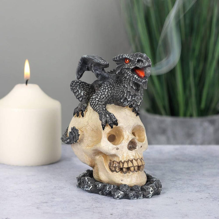 Black Dragon Incense Cone Burner by Anne Stokes - Home Decor Emporium