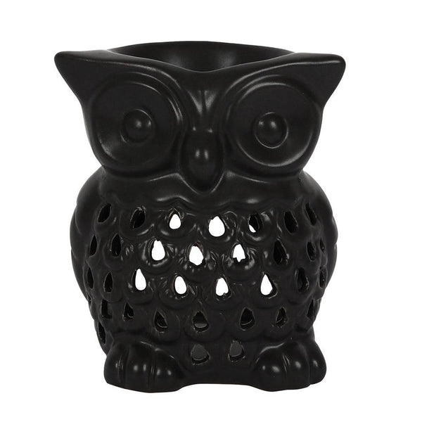 Black Owl Oil Burner - Home Decor Emporium