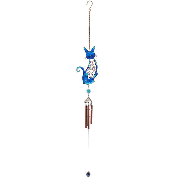 Blue Cat Windchime - Home Decor Emporium