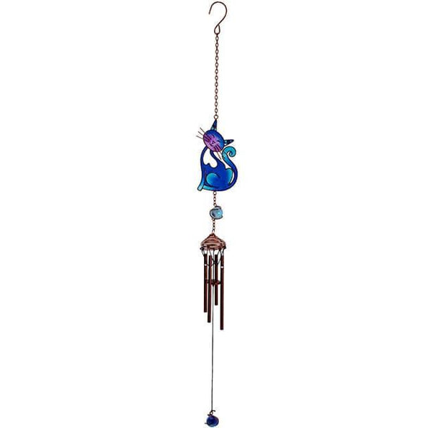 Blue Slinky Cat Windchime - Home Decor Emporium