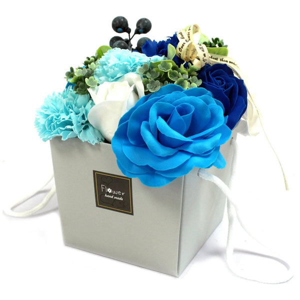 Blue Soap Flower Bouquet - Home Decor Emporium