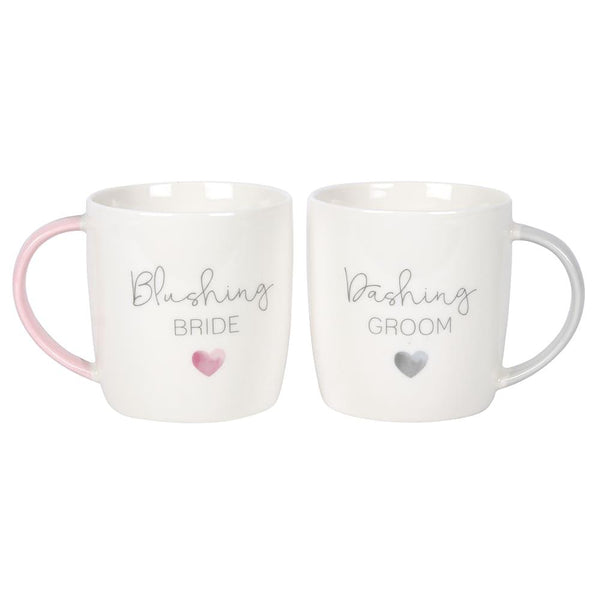 Blushing Bride Dashing Groom Ceramic Mug Set - Home Decor Emporium