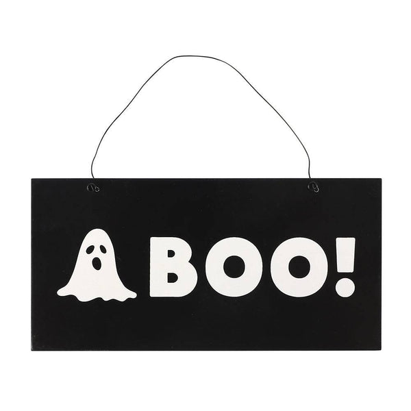 Boo Ghost Hanging Sign - Home Decor Emporium