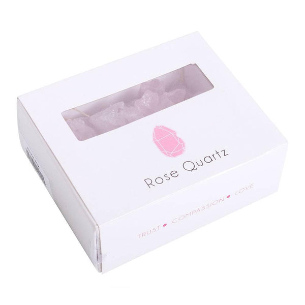 Box of Rose Quartz Rough Crystal Chips - Home Decor Emporium