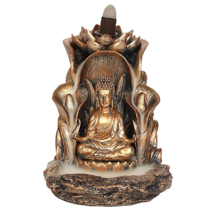 Bronze Buddha Backflow Incense Burner - Home Decor Emporium