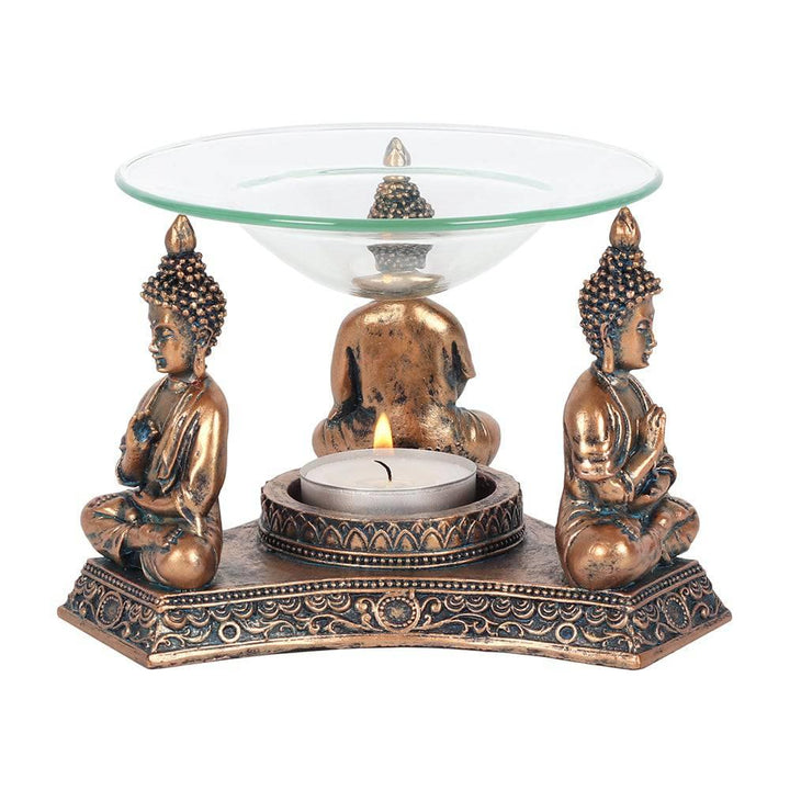 Bronze Buddha Oil Burner - Home Decor Emporium