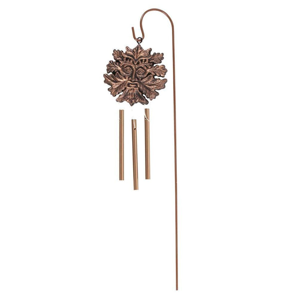 Bronze Effect Green Man Windchime Stake - Home Decor Emporium