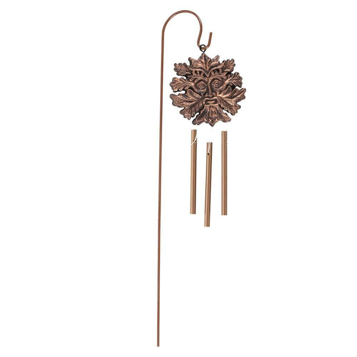 Bronze Effect Green Man Windchime Stake - Home Decor Emporium