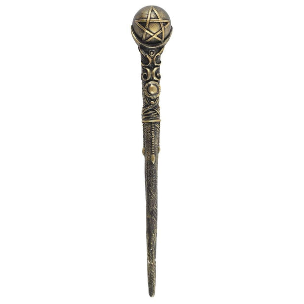 Bronze Pentagram Wand - Home Decor Emporium