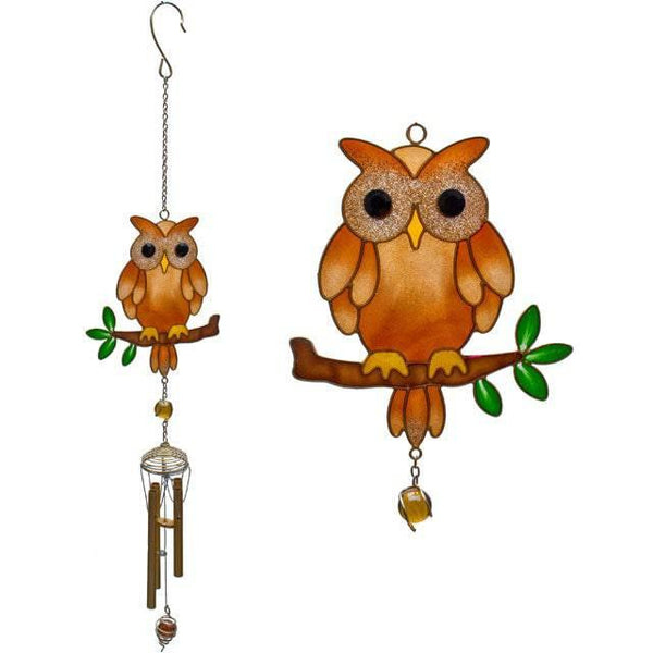 Brown Owl Windchime - Home Decor Emporium