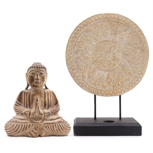 Buddha Feng Shui Set - Classic Mandala - Natural - Home Decor Emporium