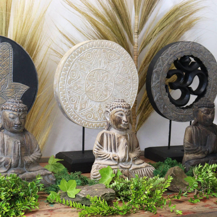 Buddha Feng Shui Set - Classic Mandala - Natural - Home Decor Emporium